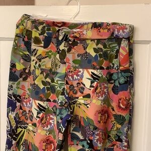 Johnny Was Multicolor Floral flare cotton Pants
